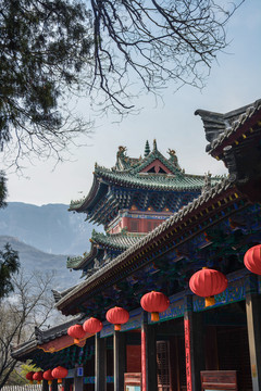 河南省登封市少林寺风光