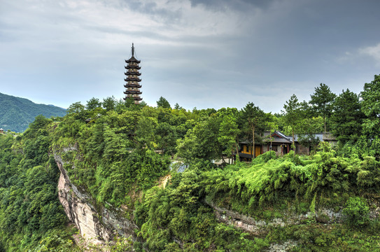 浙江永康方岩顶峰圆梦塔