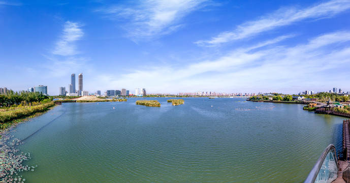 银川阅海全景图