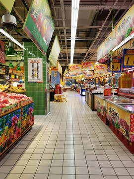 超市卖场内景摄影
