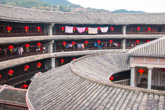 福建龙岩永定土楼