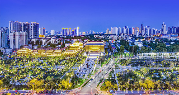 临沂汉墓竹简博物馆夜景