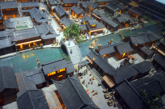 古代杭州城模型