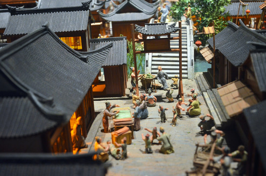 古代杭州城模型