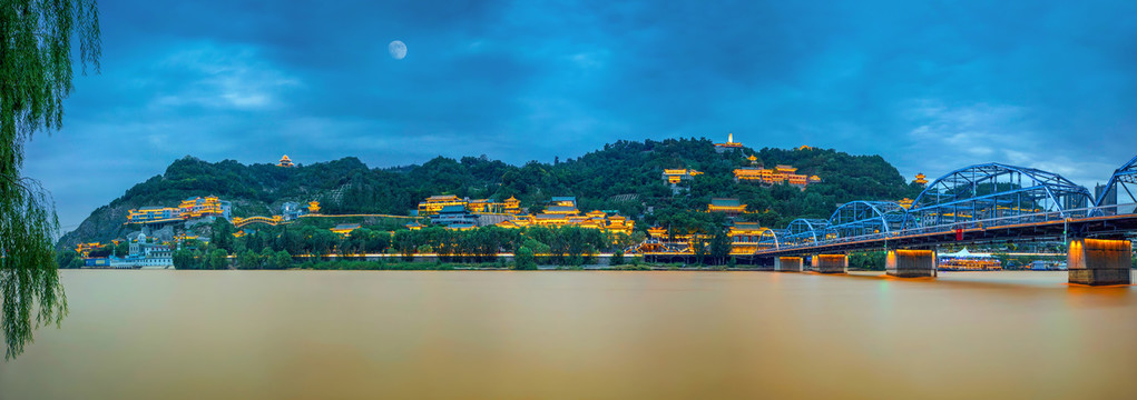 兰州中山桥夜景