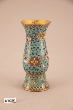 景泰蓝铜胎花瓶