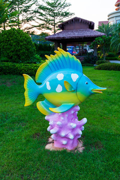 钦州滨海浴场海红树湾雕塑