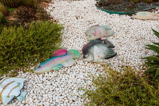 钦州滨海浴场海红树湾鱼雕塑