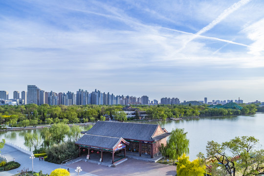 中国天津水上公园景观