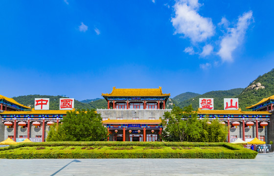 中国天津蓟县盘山风景区风光