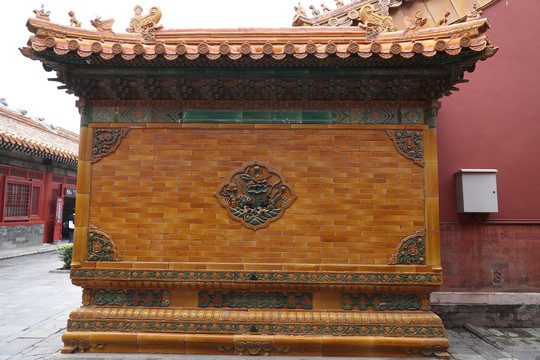 北京故宫博物院影壁