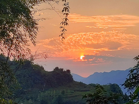 日落晚霞
