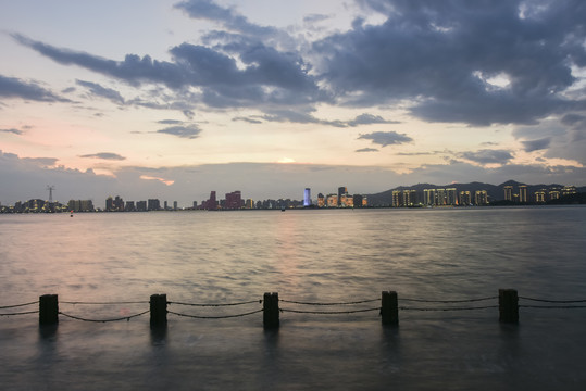 厦门海湾黄昏