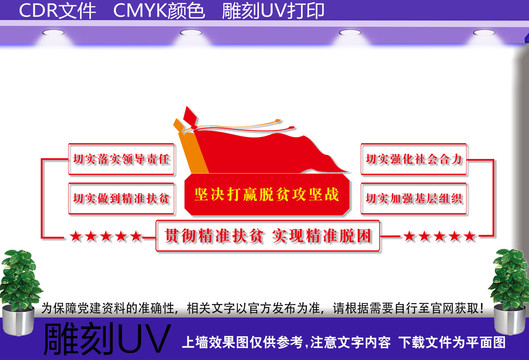 精准脱贫文化墙