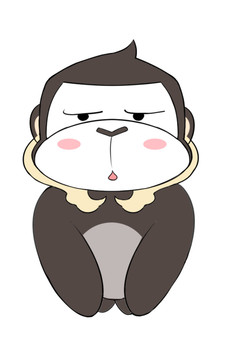 猩猩可爱长臂猿程序猿形象