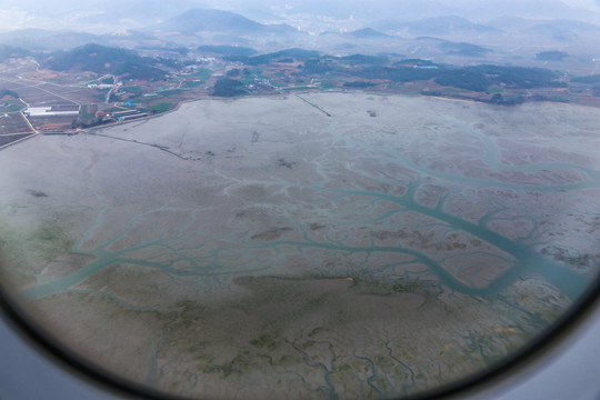 韩国海边滩涂