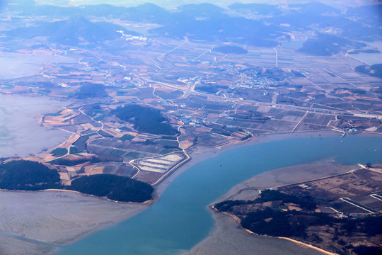 韩国海边滩涂