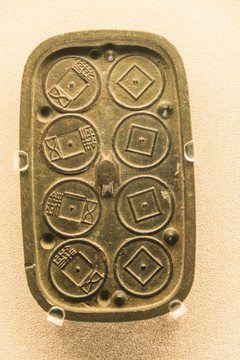 西汉五铢叠铸铜制范盒