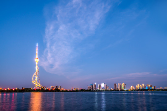 山东临沂城市夜景