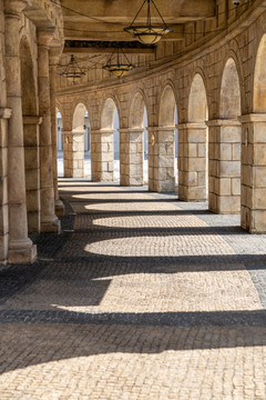 欧式建筑古代回廊