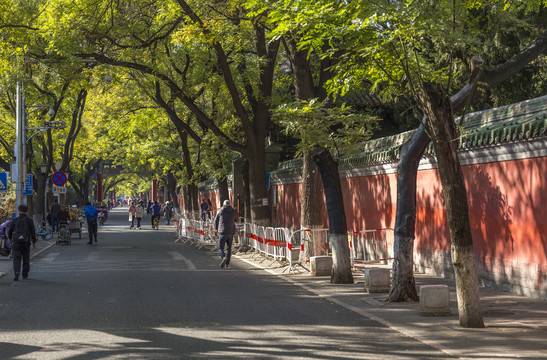 北京国子监胡同古建筑风光