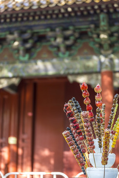 北京古建筑和冰糖葫芦
