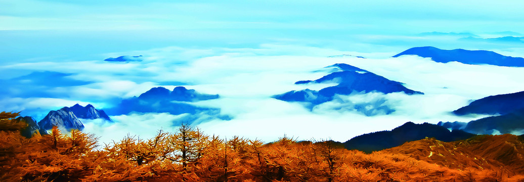 秦岭山太白山