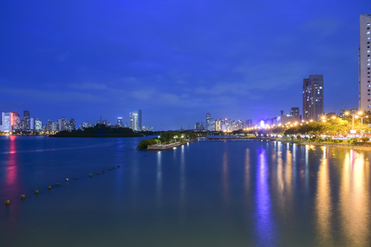 厦门筼筜湖夜景