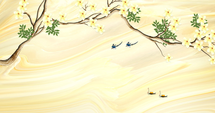 新中式花鸟装饰画