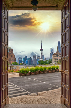 门外的上海风景