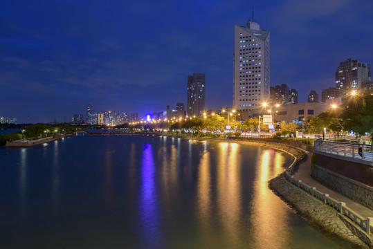 厦门筼筜湖夜景