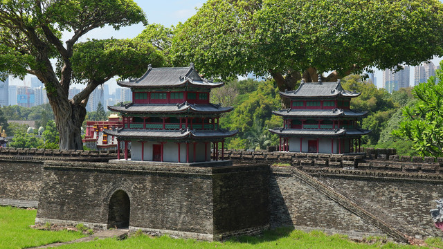 甘肃嘉峪关古长城模型景点