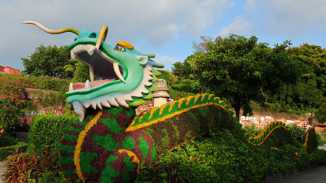 造型双龙花艺深圳景点