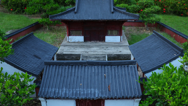 山西忻州南禅寺景点模型