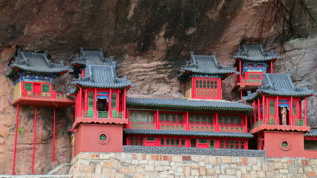 山西大同悬空寺模型