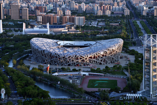 北京鸟巢国家体育场建筑风光