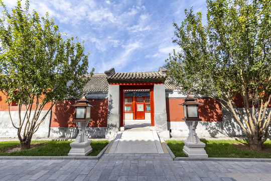 北京故宫的方形门