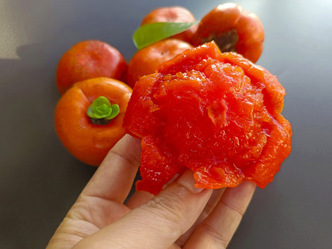 红瓤鲜柿