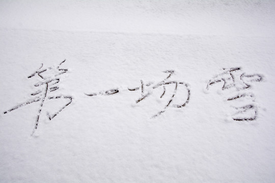 雪地新年祝愿