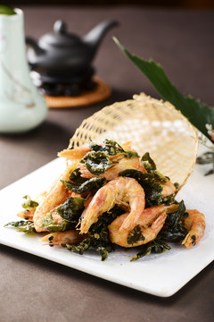 乌龙茶香虾
