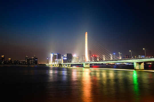 杭州钱塘江夜景