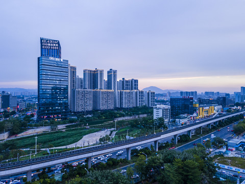 龙城广场航拍