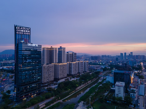 龙城广场航拍