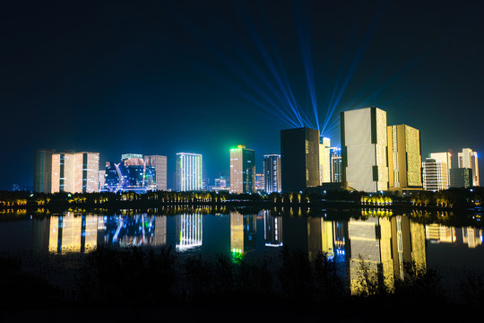 郑州市龙子湖夜景