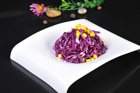 凉拌紫包菜