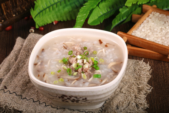 香菇瘦肉粥