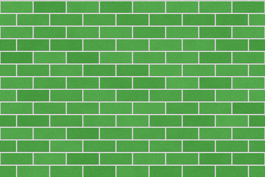 绿色砖墙纹理