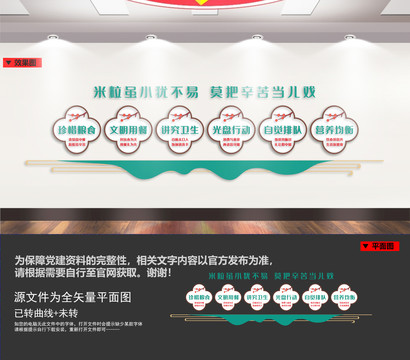 学校食堂文化墙