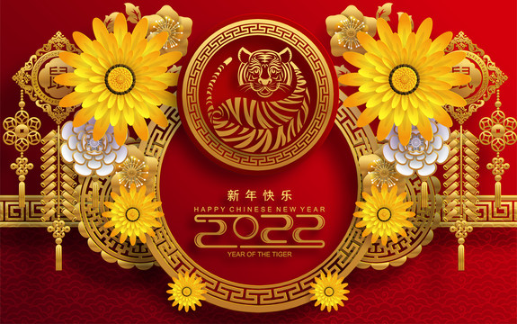 2022虎年祝福素材