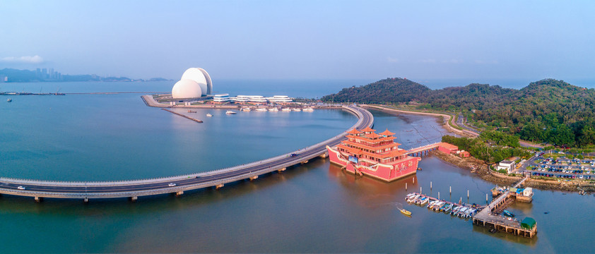 珠海日月贝著名景点全景